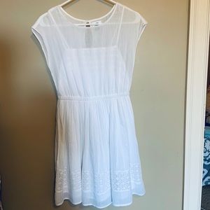 White eyelet dress
